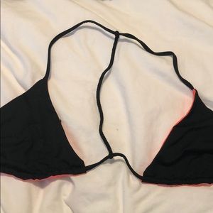 Basta Surf Reversible Bikini Top in Black & Pink